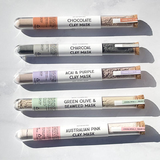 Clay Mask Tester pack - 5 Test Tubes